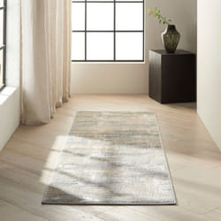 Calvin Klein Rush Designer Hallway Runner CK951 Grey Beige - 221x69cm
