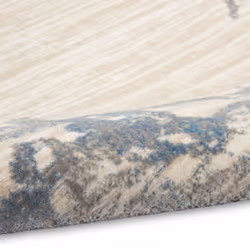 CK005 Enchanting ECH01 Rug by Calvin Klein in Ivory Grey Blue - Large 160x221cm