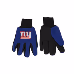 WinCraft boys NFL Two Tone football receiving gloves Blue New York Giants US