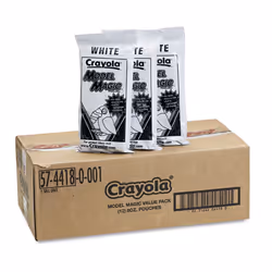 Crayola 574418 Model Magic Compound  White  Twelve 8 oz. Pouches/Carton