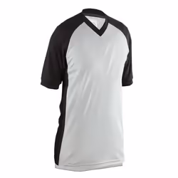 Adams USA Smitty Performance Mesh Side Panel V-Neck Referee Shirt (Gray Medium)