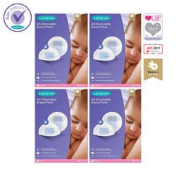 Lansinoh Disposable Nursing Breast Pads pack of 4 x 60 pads (240 count)