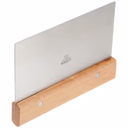 Winco Stainless Steel Dough Scraper with Wood Handle