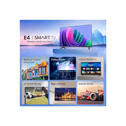Hisense 40 Inch Smart TV 40E4NTUK - FHD Resolution, Natural Colour Enhancer, DTS Virtual:X & Dolby Audio, AI Sports Mode, VIDAA OS (2024 Model)