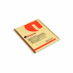 Universal B1428097 One Preprinted Plastic-Coated Tab Dividers - 25 Alphabet Tabs - Letter Buff - 25 per Set - White