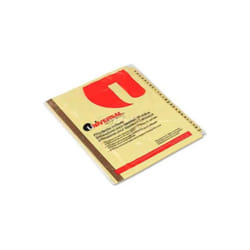 Universal B1428097 One Preprinted Plastic-Coated Tab Dividers - 25 Alphabet Tabs - Letter Buff - 25 per Set - White
