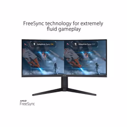 34 inch Curved Gaming Monitor UWQHD (3440 x 1440), 100Hz, Curved design, Extreme Low Motion Blur, Freesync, 1ms (MPRT),125% sRGB, HDR