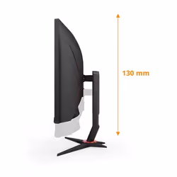 34 inch Gaming WQHD curved monitor,180Hz, Fast VA, 1ms GTG, FreeSync Premium, HDR400, Height Adjustable stand (3440x1440, HDMI, DisplayPort, USB Hub)