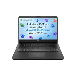 HP Stream 14" Laptop, Intel N4120 Processor, 4 GB RAM, 64 GB eMMC,14s-dq0000sa