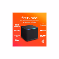 Amazon Fire TV Cube (Newest gen) | Hands-free streaming media player with Alexa, Wi-Fi 6E, 4K Ultra HD