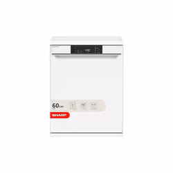 SHARP QW-NA1CF47EW, Freestanding, Dishwasher, 13 Place Settings, White LED Display, Active Drying, White Colour