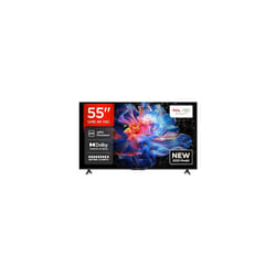 TCL 55V6C-UK 55" 4K Ultra HD, HDR TV, Smart TV Powered by Google TV (Dolby Audio, Voice Control, compatible with Google assistant 2025 Model