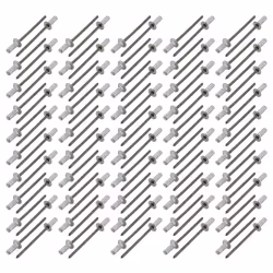 sourcingmap 3.2mmx9mm Aluminum Countersunk Head Closed End Blind Rivets Fastener 100pcs