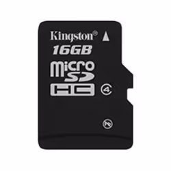 Kingston Technology SDC4/16GBSP, 16 GB, MicroSDHC, Black