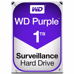 WD Purple 1TB Surveillance Hard Disk Drive - 5400 RPM Class SATA 6 Gb/s 64MB Cache 3.5 Inch - WD10PURX [Old Version]
