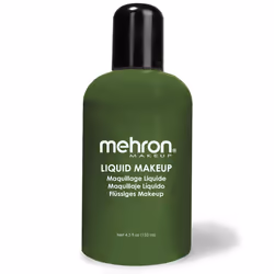 Mehron Makeup Liquid Makeup Face Paint and Body Paint 45 oz (133 ml) (gREEN)