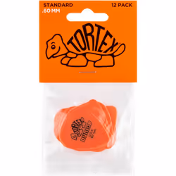 JIM DUNLOP Standard 60mm Orange guitar Pick 12 Pack