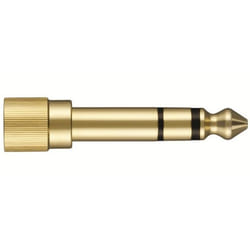 Shure HPAQA1 cable gender changer 6.3mm Gold