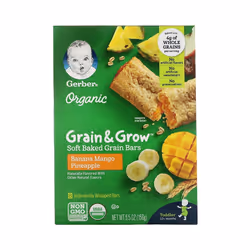 Gerber, 8 Soft Baked Grain Bars, 12+ Months, Banana Mango Pineapple