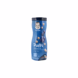 Gerber, Puffs, Cereal Snack, 8+ Months, Blueberry, 42g