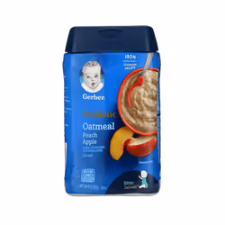 Gerber, Probiotic Oatmeal Cereal, Peach Apple, 8 oz (227 g)