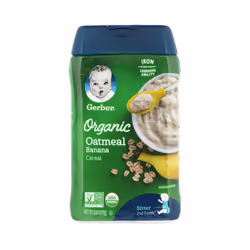 Gerber, Organic Oatmeal Cereal, Banana , 8 oz (227 g)