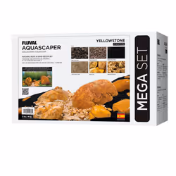 Fluval Stone Rock Aquarium Aquascaper Decoration Bundle Kit - Yellow Stone