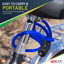 Bike Lock Cable with Keys 650mm Heavy Duty Strong Steel Bicycle Security Chain