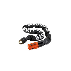 Unisexs Evolution Chain Lock BlackOrange 10mm x 90cm