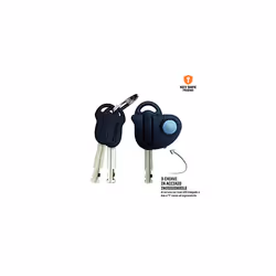 Unisexs Evolution Chain Lock BlackOrange 10mm x 90cm