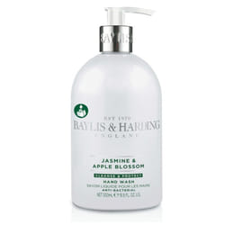 Luxury Hand Wash Pump Soap Gel Jasmine & Apple Blossom Baylis & Harding Fragranced Gift