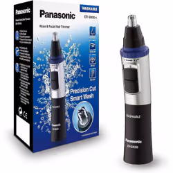 Panasonic ERGN30K Nose Ear n Facial Hair Trimmer WetDry with Vortex Cleaning System Black
