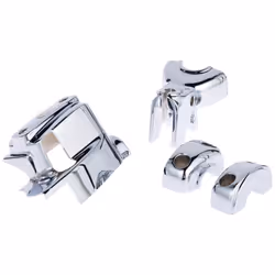 Kuryakyn 9119 Motorcycle Handlebar Accessory: Complete Chrome Replacement Brake and Clutch Control Dress-Up Kit for 1996-2017 ...