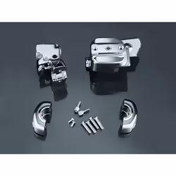 Kuryakyn 9119 Motorcycle Handlebar Accessory: Complete Chrome Replacement Brake and Clutch Control Dress-Up Kit for 1996-2017 Harley-Davidson Motorcyc