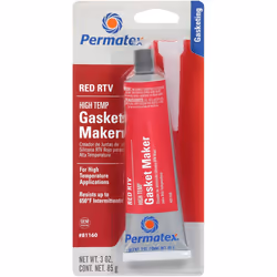 Permatex 81160 High-Temp Red RTV Silicone Gasket, 3 oz