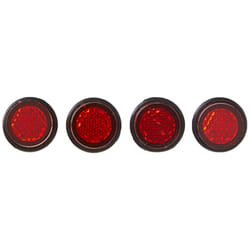 Chris Products CH4R Red Motorcycle Mini License Plate Reflector  4 Pack