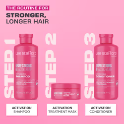 Lee Stafford Grow Strong & Long Hair Growth Activation Mask Cream | Hair Regrowth Treatment Mask For Women & Men Hair Fall Control | Hair Lengthening