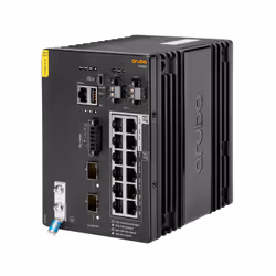 HPE Aruba Networking CX 4100i 12p 1GbE 8p Class4 PoE and 4p Class6 PoE 2p SFP+ DIN Mount Managed L2 Gigabit Ethernet (10/100/1000) Power over Ethernet (PoE) 4U Black - Additional view 2
