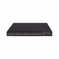 HPE Networking Comware Switch 48p 10/100/1000BASE-T 4p SFP+ 1G/10G 1-slot 2xFan 2xPSU TAA 5520HI
