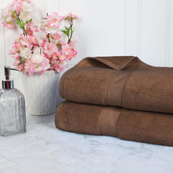 Superior Egyptian Cotton Pile Bath Sheet Set of 2  Ultra Soft Luxury Towels  Thick Plush Essentials  Absorbent Heavyweight  Gues