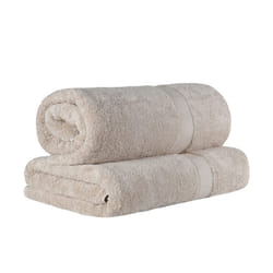 Superior Egyptian Cotton Pile Bath Sheet Set of 2  Ultra Soft Luxury Towels  Thick Plush Essentials  Absorbent Heavyweight  Gues