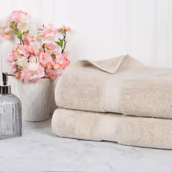 Superior Egyptian Cotton Pile Bath Sheet Set of 2  Ultra Soft Luxury Towels  Thick Plush Essentials  Absorbent Heavyweight  Gues