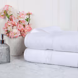 Superior Egyptian Cotton Pile Bath Sheet Set of 2  Ultra Soft Luxury Towels  Thick Plush Essentials  Absorbent Heavyweight  G ...