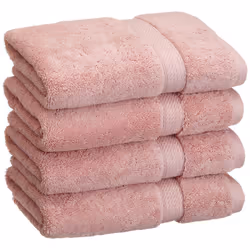Superior Egyptian Cotton Pile Hand Towel Set of 4  Ultra Soft Luxury Towels  Thick Plush Essentials  Absorbent Heavyweight  G ...