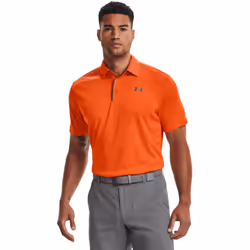 Under Armour Mens UA Tech Polo XL Orange