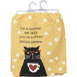 Primitives by Kathy Cotton Dish Towel Set  Cat Design  KitchenBathroom Decor  Tea Towels  28x28