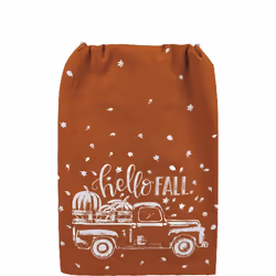 PBK Primitives by Kathy 109981 Hello Fall Dish Towel Halloween Square Cotton 28 x 28