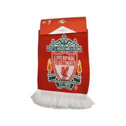 Liverpool Jacquard Knit Bar Scarf Red White