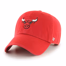 NBA Chicago Bulls Adult NBA '47 Clean Up Adjustable Hat One Size Red