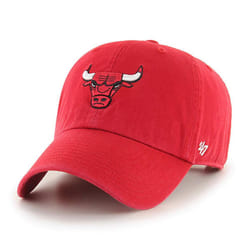 NBA Chicago Bulls Adult NBA '47 Clean Up Adjustable Hat  One Size  Red
